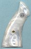 Ajax 18MWP White Pearlite Polymer Grip w/Medallion For Smith & Wesson K Frame