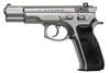 CZ Model 75B Semi Auto Pistol 91108 9 MM 4 7 in Black Plastic Grip Stainless Finish 15 Rd Fixed Sights