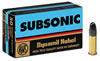 RWS Subsonic Rimfire Rifle Ammunition 2132664, 22 Long Rifle, Lead Hollow Point (HP), 40 GR, 1000 fps, 50 Rd/bx