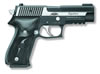 Sig P220 Pistol 220R45EQ, 45 ACP, 4.4 in, Wood Grip, Two-Tone Finish, Night Sights, 8 Rd