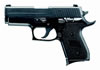 Sig Model P220 Compact Semi Auto Pistol 220C345BSS, 45 ACP, 3.9 in, Polymer Grip, Nitron Finish, Night Sights, 6 Rd