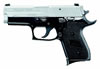 Sig Model P220 Compact Two-Tone Semi Auto Pistol 220C345TSS, 45 ACP, 3.9 in, Polymer Grip, Stainless Finish, Night Sights, 6 Rd