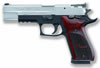 Sig P220 Pistol 220BR545TASSUP, 45 ACP, 5 in, Wood Grip, Two-Tone Finish, Adj Sights, 8 Rd