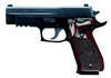 Sig Model P220 Elite Semi Auto Pistol 220R45BSE, 45 ACP, 4.40 in, Rosewood Grip, Black Finish, Night Sights, 8 Rd
