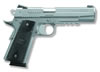 Sig Model 1911 Stainless Rail Semi Auto Pistol 19GS0005, 45 ACP, 5 in, Wood Grip, Stainless Finish, Novak Night Sights, Tac Rail, 8 Rd