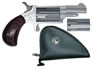 North American Mini-Revolver Combo 22MC, 22 Long Rifle / 22 WMR, 1 5/8", Rosewood Grip, Matte Stainless Finish, 5 Rd