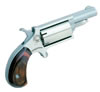 North American Cap and Ball Mini-Revolver 22MCB, 22 Mag Black Powder, 1 5/8", Wood Grip, Stainless Finish, 5 Rd