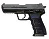 HK Model HK45 V1 Semi Auto Pistol 745001A5, 45 ACP, 4.4 in, Black Polymer Grip, Black Matte Finish, 10 Rd