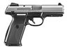 Ruger SR9 Semi-Auto Pistol 3301, 9mm, 4.1 in, Synthetic Grip, Black/Stainless Steel Finish, 17 Rd, Adj Sights, Rail
