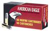 Federal American Eagle Rimfire Ammunition AE5022, 22 Long Rifle, Lead Round Nose (RN), 40 GR, 1240 fps, 50 Rd/bx Federal American Eagle Rimfire Ammunition AE5022, 22 Long Rifle, Lead Round Nose (RN), 40 GR, 1240 fps, 50 Rd/bx