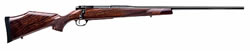 Weatherby Mark V Deluxe Bolt Action Rifle DXM300WR60, 300 Weatherby Mag, 26 in, Walnut Stock, Blue Finish, 3 Rds