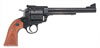 Ruger Bisley Model RB44W Single Action Revolver w/Rollmark Cylinder 0831, 44 Remington Mag, 7 1/2 in, Rosewood Grip, Blue Steel Finish, 6 Rd, Adj Sights