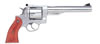 Ruger Redhawk KRH445 Revolver 5004, 44 Remington Mag, 5 1/2 in, Hardwood Grip, Satin Stainless Finish, 6 Rd