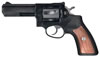 Ruger GP100 Double Action Revolver 1702, 357 Magnum, 4 in, Black Hogue Monogrip, Blue Steel Finish, 6 rd, Adj Sights