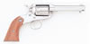 Ruger KSBC4 Bearcat Revolver 0913, 22 Long Rifle, 4 in, Rosewood Grip, Stainless Finish, 6 Rd, Fixed Sights