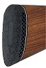Pachmayr 00001 Large Black Deluxe Recoil Pad w/Whiteline Base