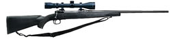 Savage Model 11FYXP3 Youth Rifle Package 17487 243 Win 22 Bolt Action Black Syn Stock Blue Finish w Scope 4 Rds
