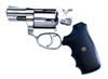 Rossi Double Action Revolver R46202, 357 Magnum, 2 in, Black Rubber Grip, Stainless Finish, 6 rd