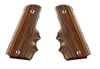 Hogue 45800 Coco Bolo Wood Finger Grooved Grips For Colt 45