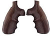 Hogue 25300 Pau Ferro Finger Groove Wood Grips For Smith & Wesson N Frame Round Butt