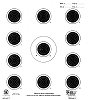 Hoppes A17T 50 Feet 14 in x14 in Bullseye Target 20 Pack