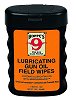 Hoppes 1631 Rust Preventing Lubricating Gun Oil Field Wipes