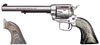 Heritage Rough Rider Single Action Rimfire Revolver RR22MS6, 22 LR / 22 WMR, 6 1/2", Wood Grip, Silver Satin Finish, 6 Rd