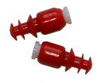 Radians Washable/Reusable Noise Activated Cease Fire Baffle Red Plugs w/Case (CF7000BP)