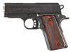 Colt Agent Pistol O7810D, 45 ACP, 3 in, Wood Grip, Matte Black Finish, 7 Rd