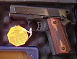 Colt Agent Pistol O7810D, 45 ACP, 3 in, Wood Grip, Matte Black Finish, 7 Rd