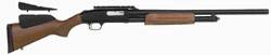Mossberg 500 Slugster Shotgun 54232, 12 Gauge, 24", 3" Chmbr, Dual Comb Wood, Fully Rifled, Ported Barrel, Integral Scope Base