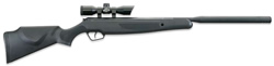 Stoeger X-20 Suppressor 1000 FPS Airgun w/4x32 Illuminated Red/Green Scope 30301, .22 Cal, Black Synthetic Monte Carlo-Style Stock