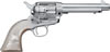 Uberti 1873 Limited Ed Engraved Cattleman Revolver NM Stainless Steel U356077, .45 Colt, 5 �", Pearl Style Grip, Stainless Finish
