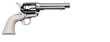 Uberti 1873 Cattleman Cody Revolver U356004, 45 Colt, 7.5", Polished Nickel , Ivory Style Grip