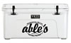 Yeti Tundra Series Cooler Featuring Ables Logo YT75WA, 75 Quarts, White
