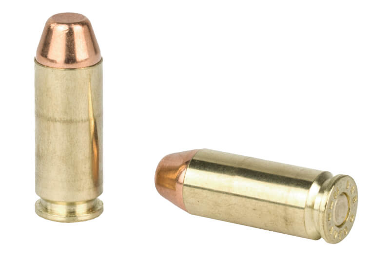 Sellier & Bellot 10mm 180 grain FMJ cartridges, an affordable and widely available option for high-volume 10mm range training and practice.
