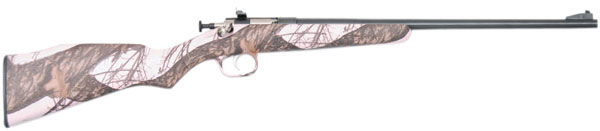 Crickett Youth Rifle 161, 22 Long Rifle, 16.125 in, Mossy Oak Pink Blaze Stock, Blue Finish