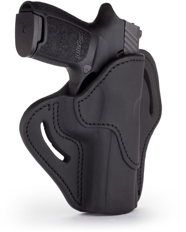 1791 Gunleather Belt Hoster, Stealth Black, Right Hand, Multifit Size 2.4 (BH24SBLR)