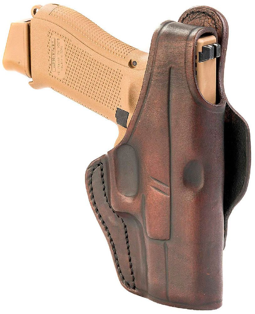 1791 Gunleather Open Top Thumb Break Holster, Signature Brown, Right Hand, Size 3 (BHT3SBRR)