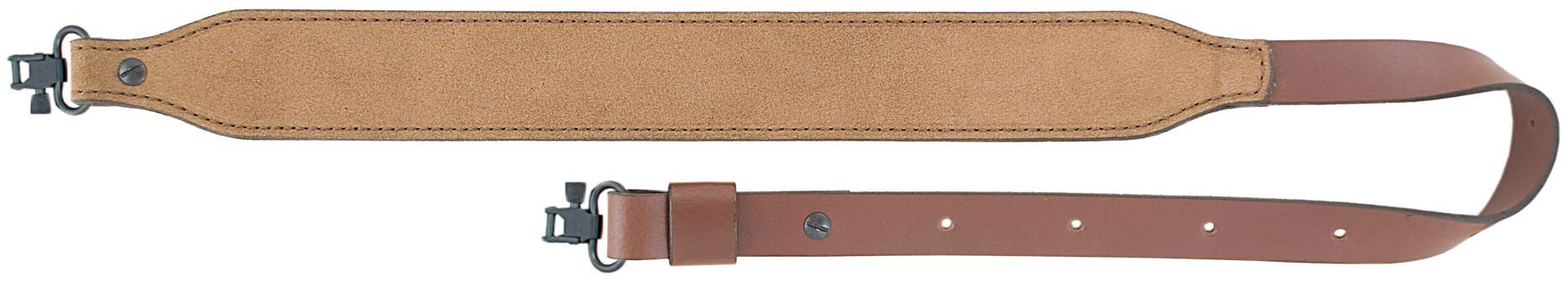 AA&E Leathercraft Suede Long Taper Gunsling w/Metal Swivels, Tan (8508022S270)
