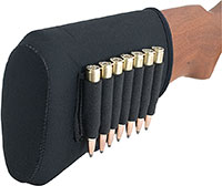 AA&E Leathercraft Neoprene Recoil Pad w/Rifle Shell Holder, Black (8600239010)