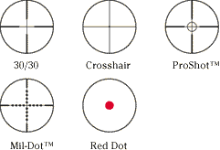 Reticles for Tasco Rifle Scopes