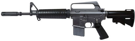 Colt XM177E2 Retro Rifle CRXM177E2, 5.56 NATO, 16.1", Stock, Black Finish, 20 Rds