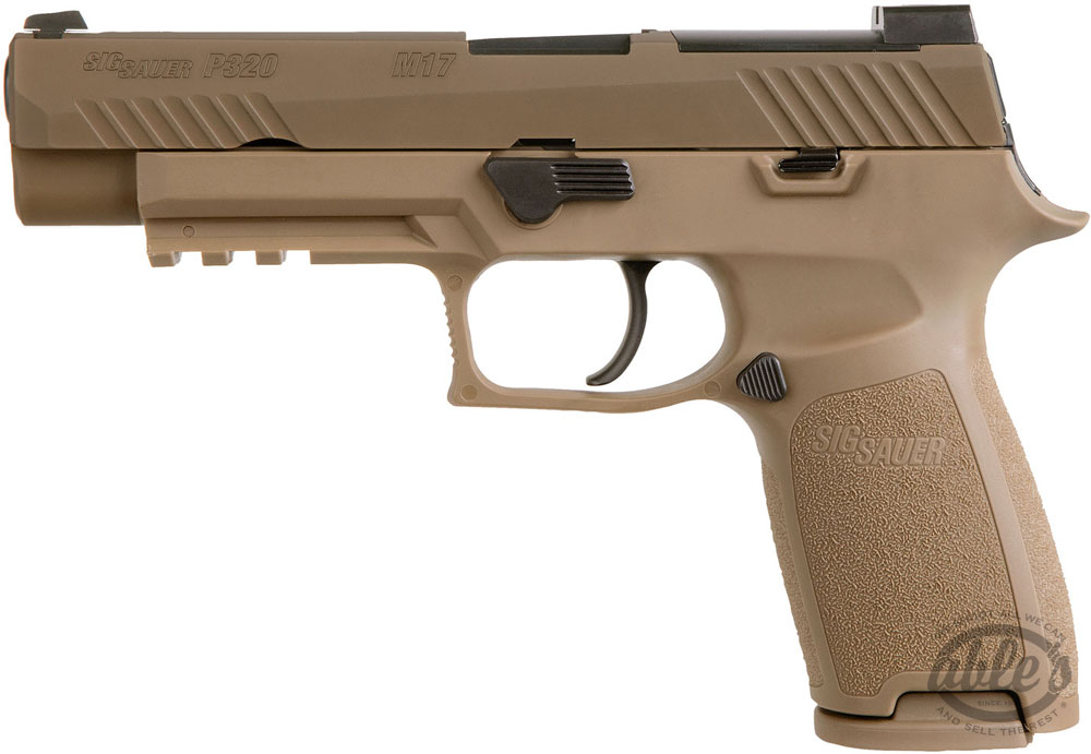 Sig P320 M17 Pistol 320F9M17, 9mm, 4.7", Coyote Grip, Coyote PVD Finish, 17 Rds