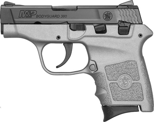 Smith & Wesson Bodyguard Pistol 12397, 380 ACP, 2.75 in, Stainless Cerakote Synthetic Grip, Black Melonite Finish, 6 Rd