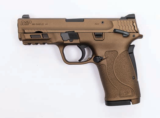 Smith & Wesson M&P380 Shield EZ M2.0 Pistol 13290, 380 ACP, 3.6 in, Burnt Bronze Finish, 8 Rd