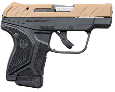 Ruger LCP II Lite Pistol 13715, 22 LR, 2.75", Black Polymer Grips, Dark Earth Finish, 10 Rds