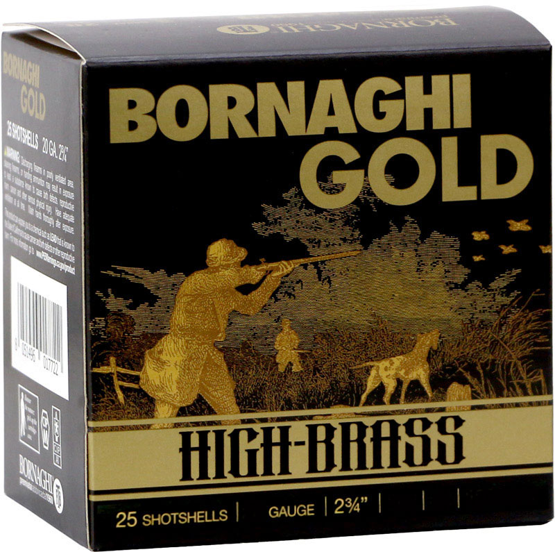 Bornaghi Gold High Brass Dove Loads 410GOLDDOVE1975, 410 Gauge, 3", 11/16 oz, 1200 fps, #7.5 Shot, 25 Rd/bx