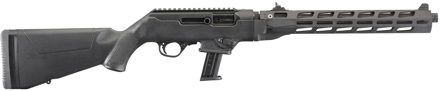 Ruger PC Carbine Takedown Rifle 19115, 9mm, 16.12", Synthetic Stock, M-Lok Handguard, Black Finish, 17 Rds