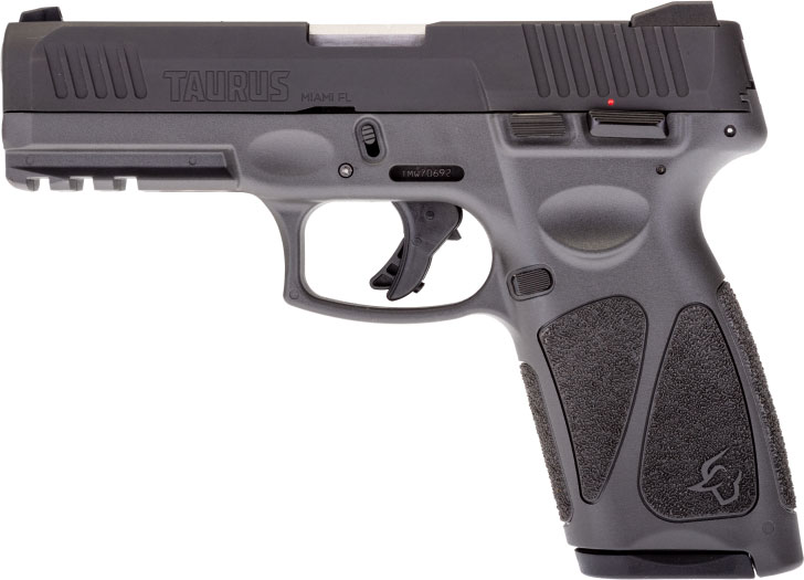 Taurus G3 Pistol 1G3941G, 9mm Luger, 4", Gray Frame, Black Finish, 15 Rds